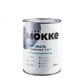 Грунт-эмаль "3-в-1" MOKKE белый, 0,9 кг