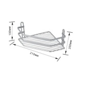 Полка одинарная угловая 210х200х100 (ЕК-001)