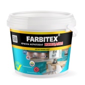 Краска акриловая моющаяся ( 3кг) Farbitex  