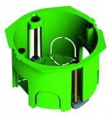 Коробка уст. (подрозетник) Ф68х45мм пластиковые лапки ГИПРОК КУ1201