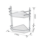 Полка 2-х ярусная угловая 210х200х300 (ЕК-002)