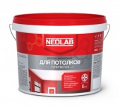 Краска акриловая для потолков белая матовая 6 кг Neolab