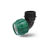 Отвод нар/рез 40х1.1/4" ПЭ POELSAN GREEN