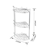 Полка 3-х ярусная угловая 250х175х445 (Е-103)