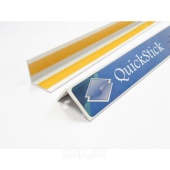 Ал уголок 20х20х1 (2,0м) Белый Муар QuickStick